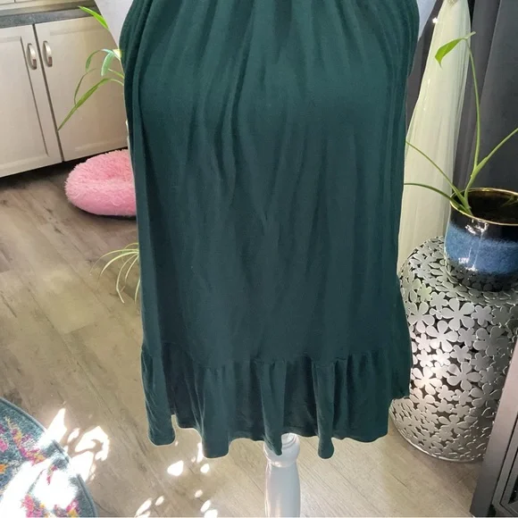 LOFT Dark Green Halter Tank Top - Picture 2 of 5